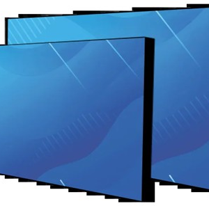 Indoor Videotron (Equal 2 x signage 43") Equal 2 VT 1920 × 640 P2.5